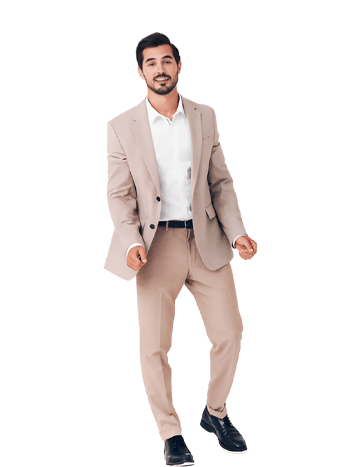 Beige Men’s Formal Suit